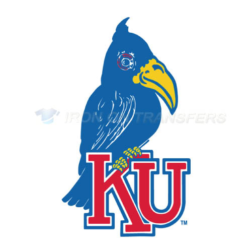 Kansas Jayhawks Logo T-shirts Iron On Transfers N4702 - Click Image to Close